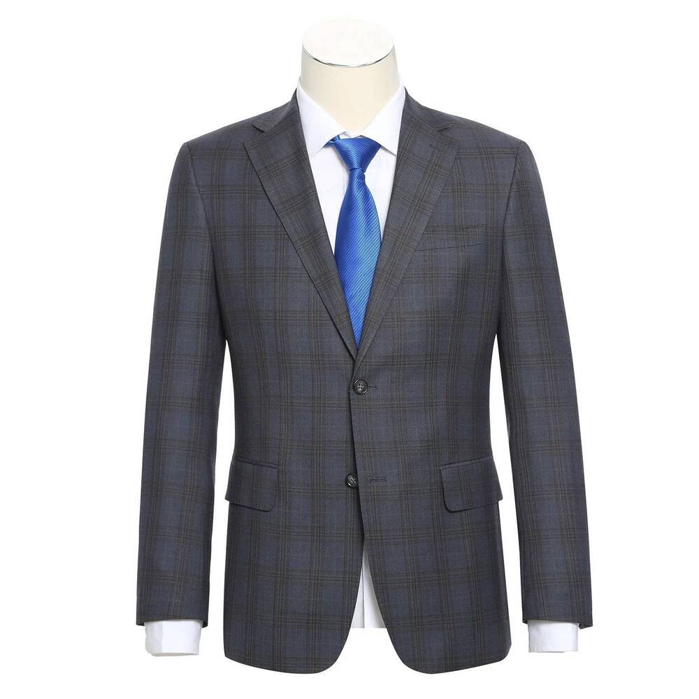 NEW ENGLISH LAUNDRY men's stretch performance single breasted slim fit suit set